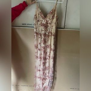 Lulu’s Formal Rose Gold Dress